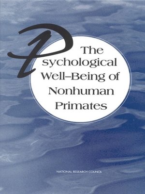 cover image of The Psychological Well-Being of Nonhuman Primates